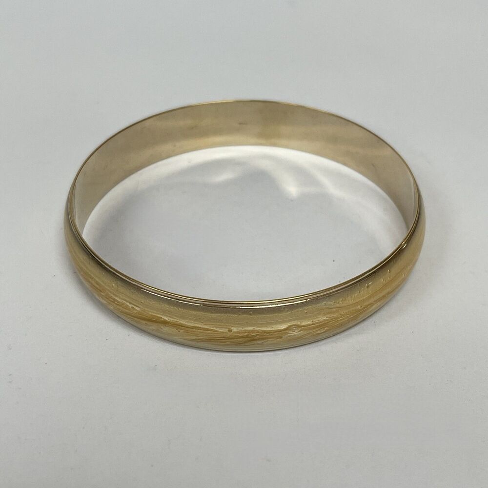 Avon Yellow Gold-tone Women's Fashion Bangle Bracelet